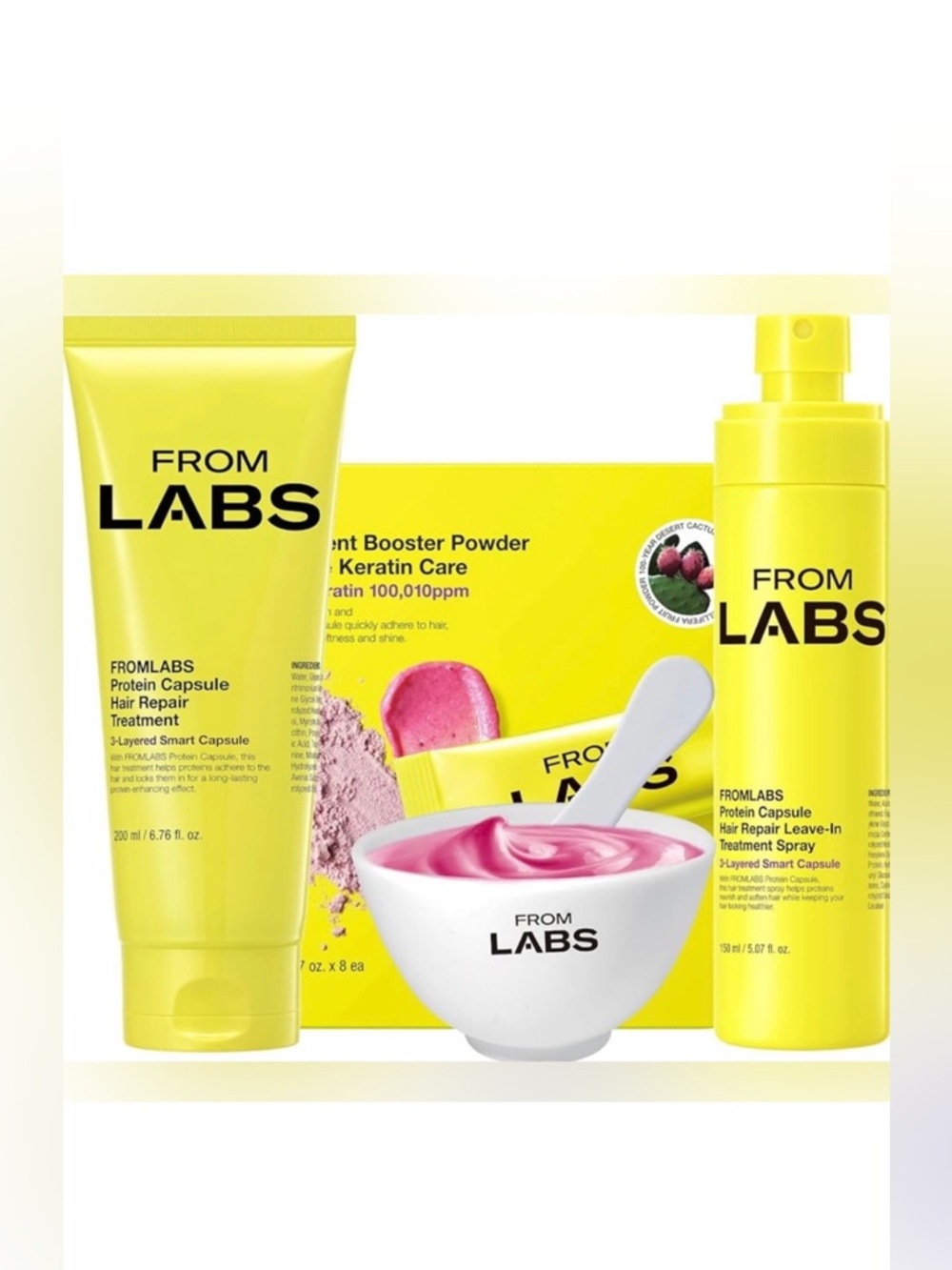 Korean Haircare Fromlabs Protein Capsule Hair Repair Trio